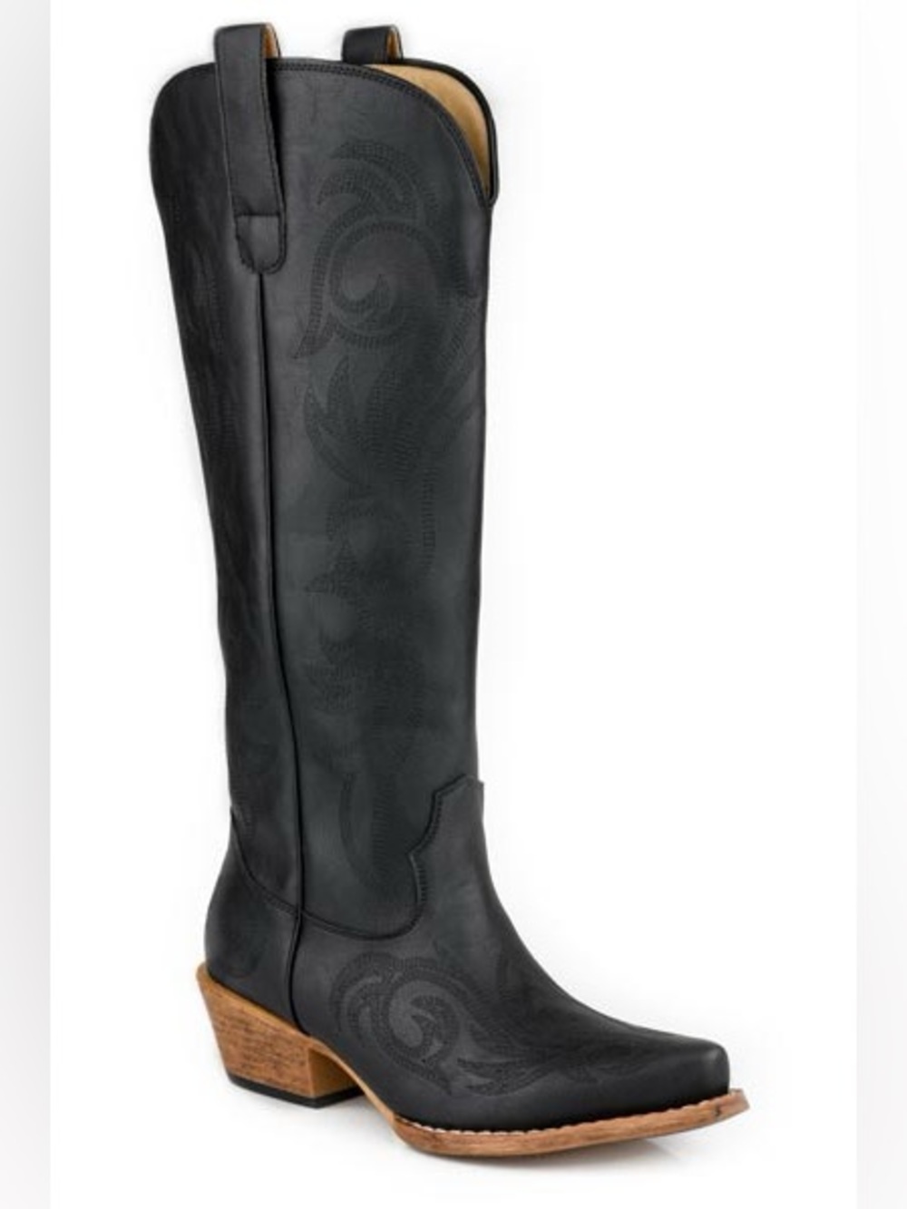Roper /Classic Black Women's Tall Western Boot - Sz. 8.5 - NEW